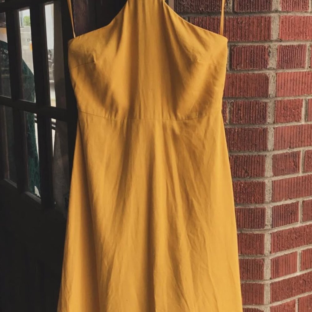 NWT Marigold Ann Taylor Factory Linen Blend Dress Size 0